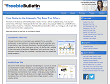 Tablet Screenshot of freebiebulletin.com